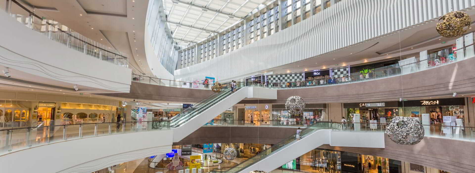 Retail mall interior