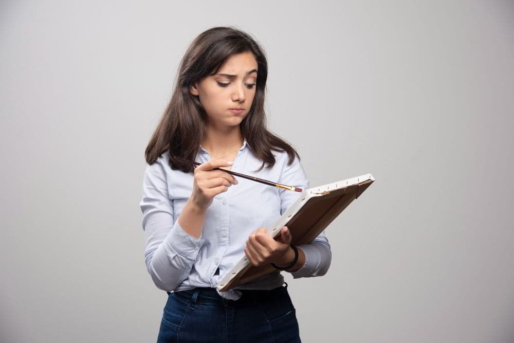 Analyst reviewing SG&A assessment notes