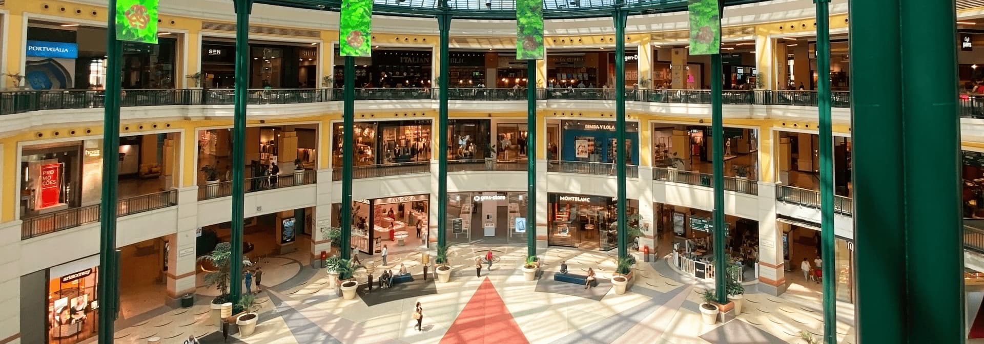 Retail mall interior